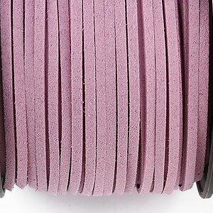 Snur suede (imitatie piele intoarsa) 3x1mm (5m) - liliac