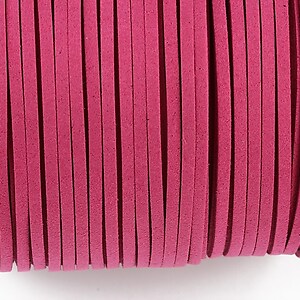 Snur suede (imitatie piele intoarsa) 3x1mm (5m) - magenta