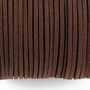 Snur suede (imitatie piele intoarsa) 3x1mm (5m) - maro