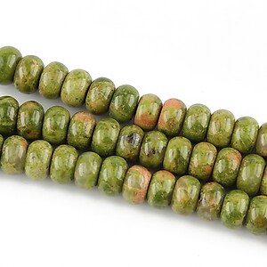 Unakite rondele 4x6mm