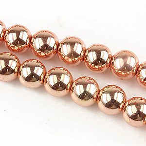 Hematit sfere 8mm - rose gold