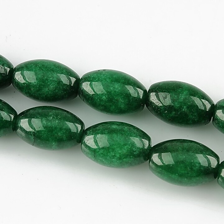 Jad butoias 12x8mm - verde inchis