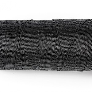 Ata de insirat 0,8mm, mosor de 130m - negru