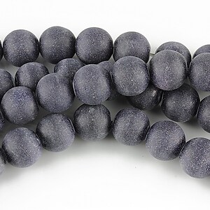 Blue goldstone frosted (mat) sfere 8mm