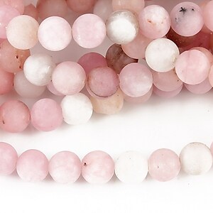 Cherry blossom jasper frosted (mat) sfere 6mm