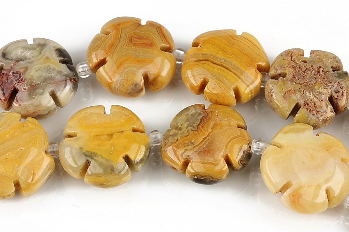 Crazy agate floare 16mm