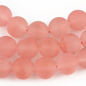 Cherry cuart frosted (mat) sfere 10mm