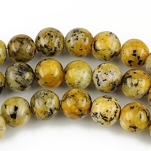 Sesame jasper galben sfere 8mm