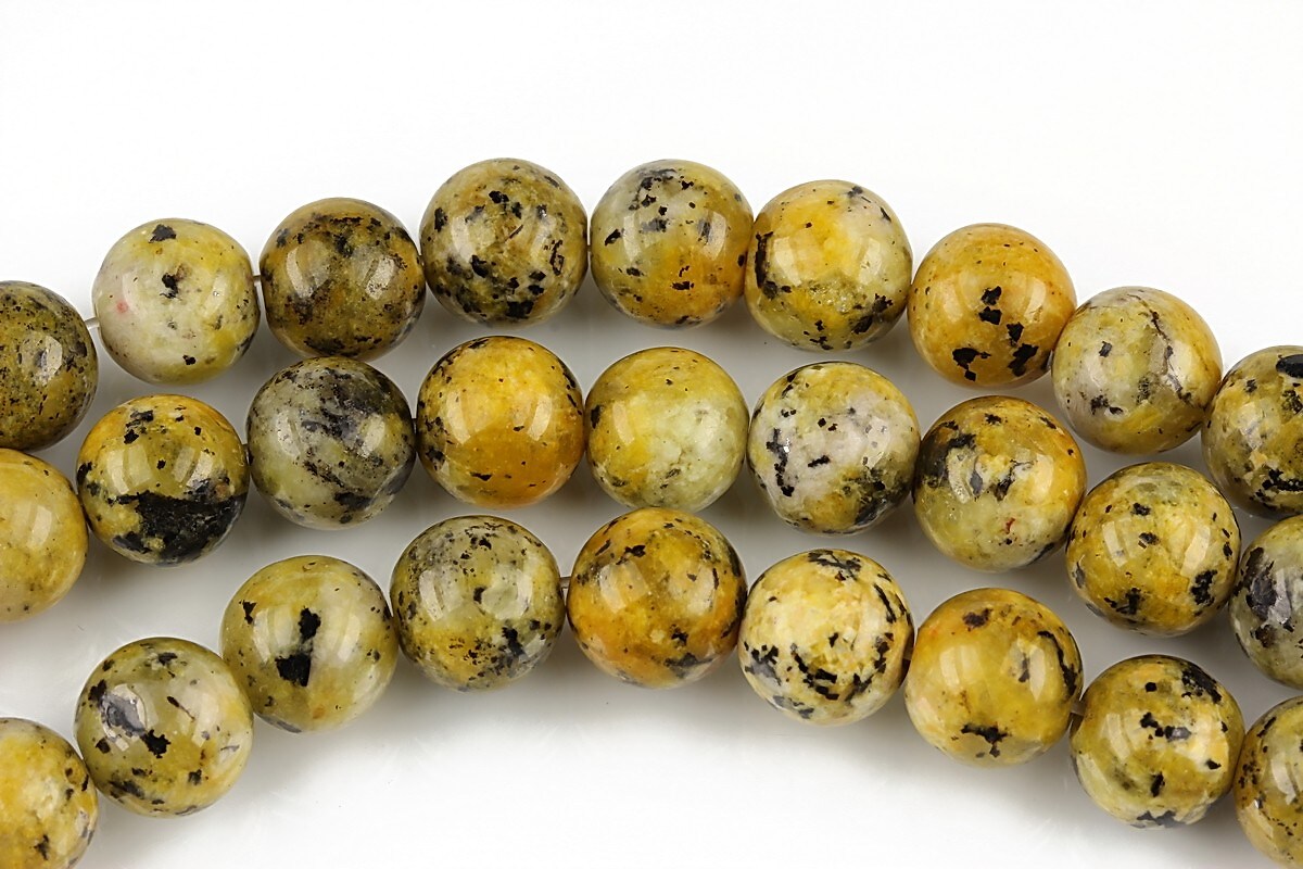 Sesame jasper galben sfere 8mm