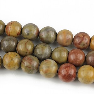 Red rainbow jasper sfere 8mm