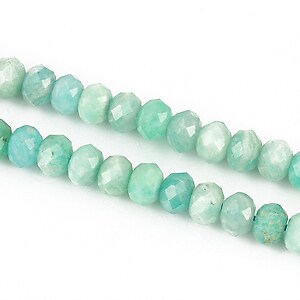 Amazonite rondele fatetate 4x6mm