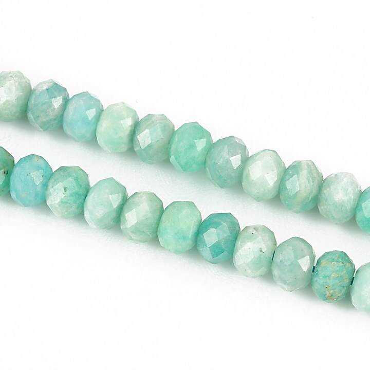 Amazonite rondele fatetate 4x6mm