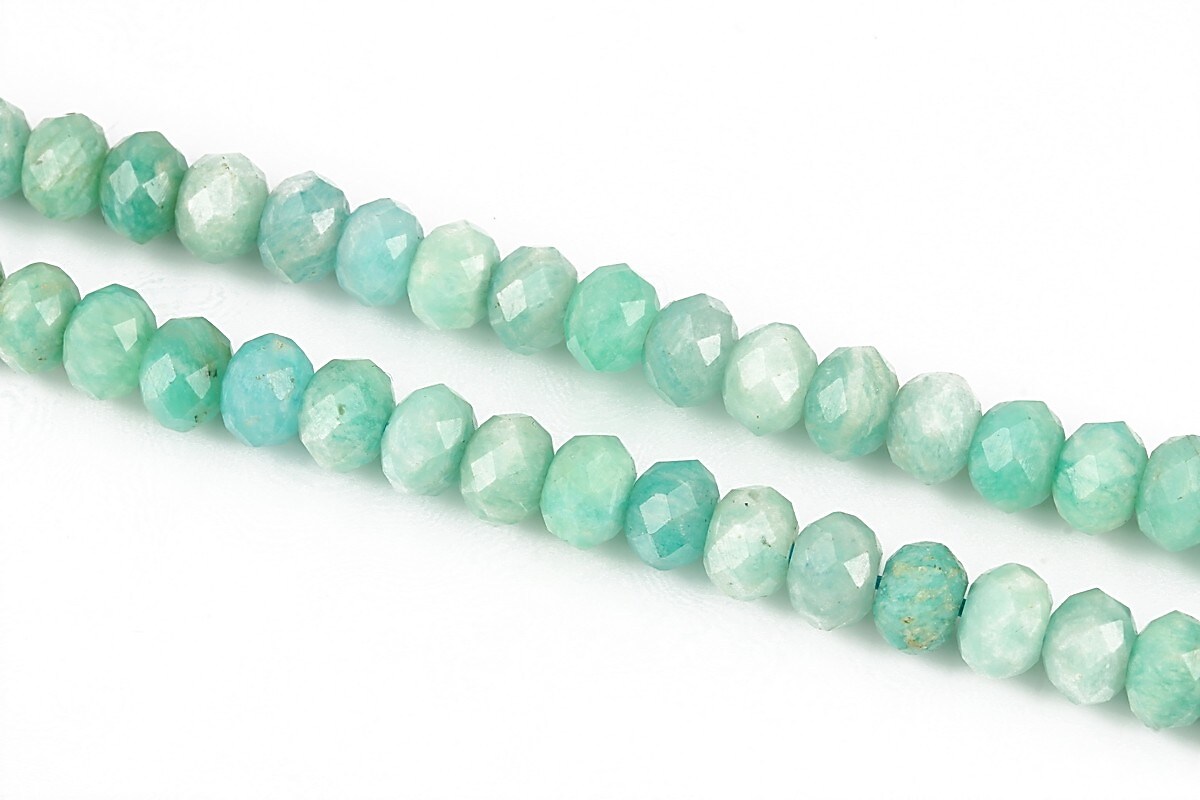 Amazonite rondele fatetate 4x6mm