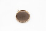 Baza cabochon otel inoxidabil 304 rose gold, 22x20mm, interior 18mm