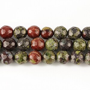 Dragon blood jasper sfere fatetate 6mm