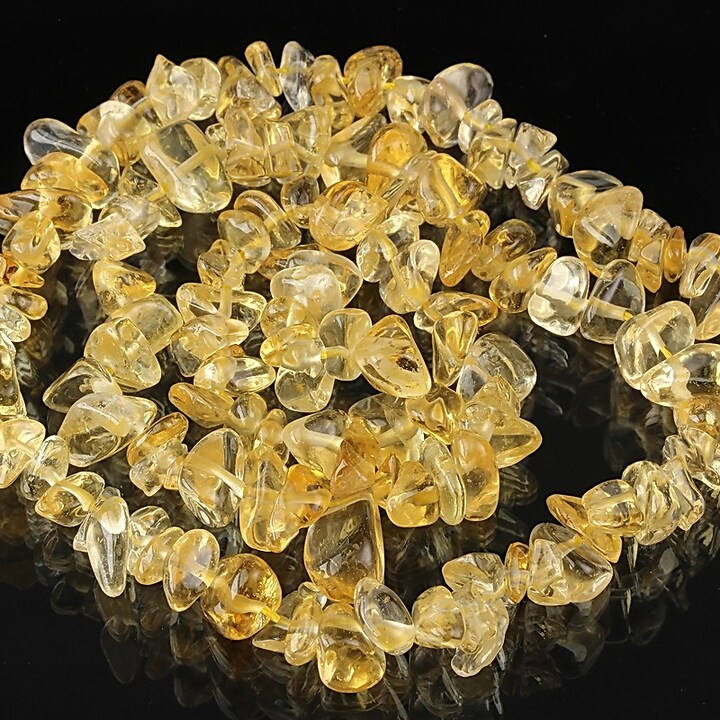 Margele citrine 7~3x12~7mm (sirag), aprox. 40cm