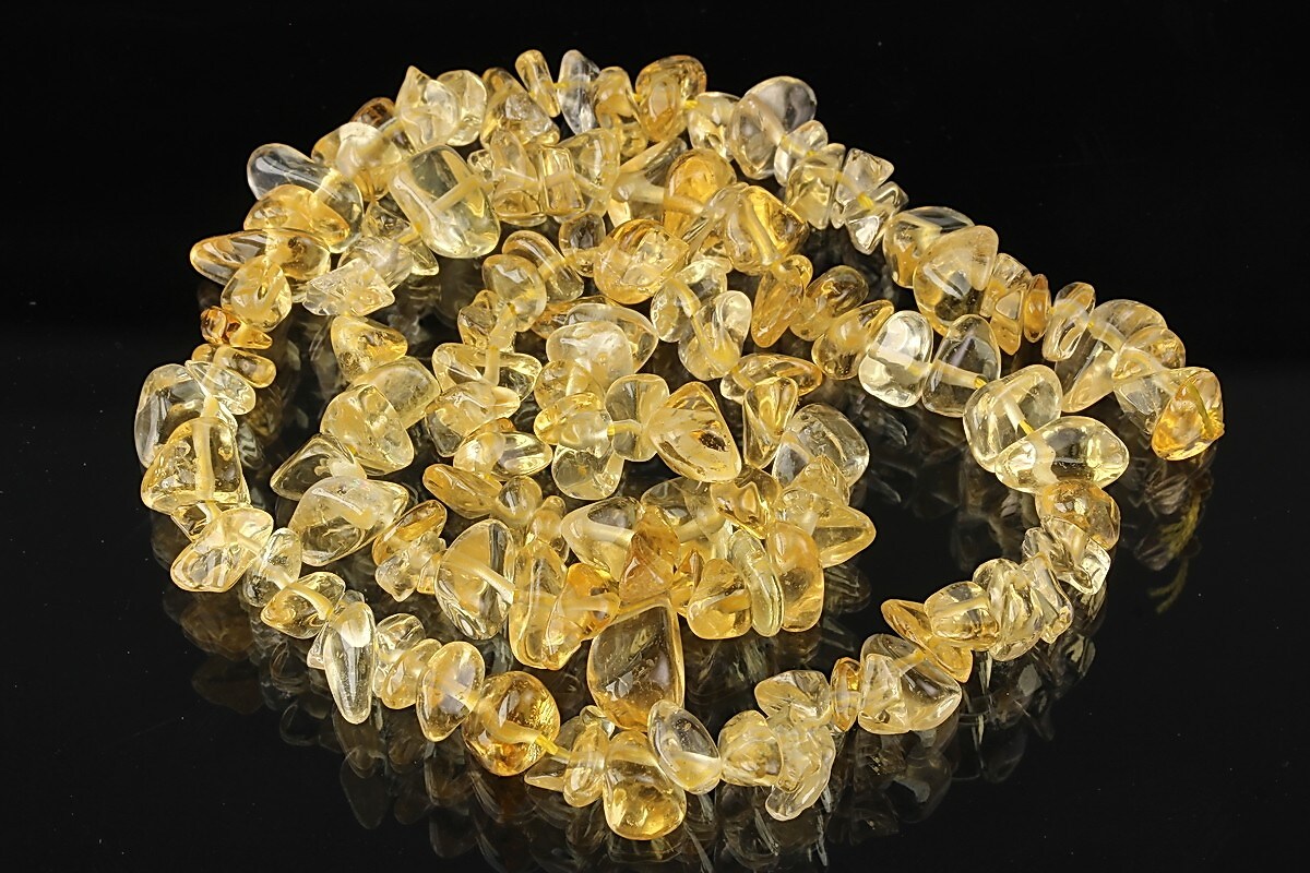 Margele citrine 7~3x12~7mm (sirag), aprox. 40cm