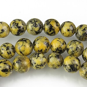 Sesame jasper galben sfere 8mm