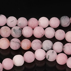 Cherry blossom jasper frosted (mat) sfere 6mm