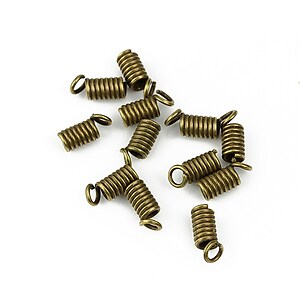 Terminatie de snur bronz 9x4mm (10 buc.)