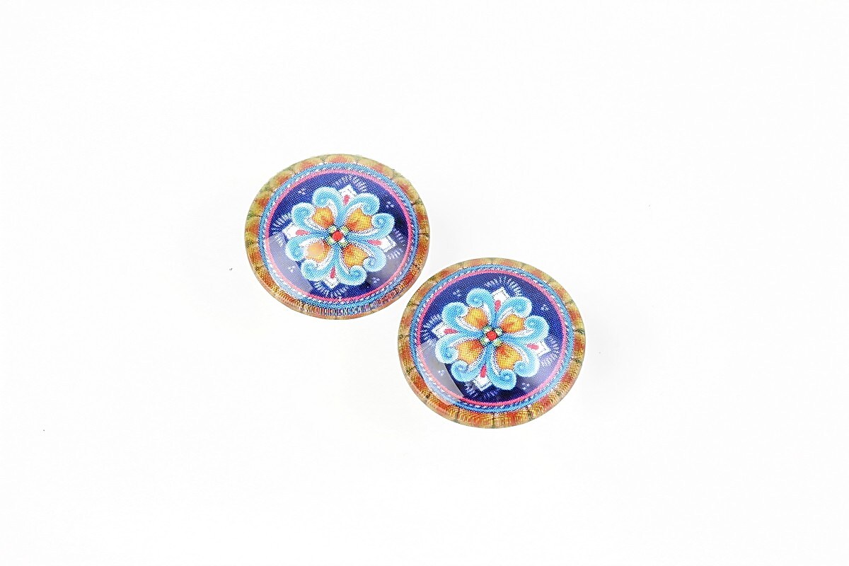 Cabochon sticla 14mm cod 1852