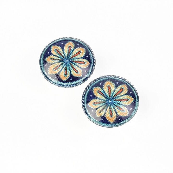 Cabochon sticla 14mm cod 1854