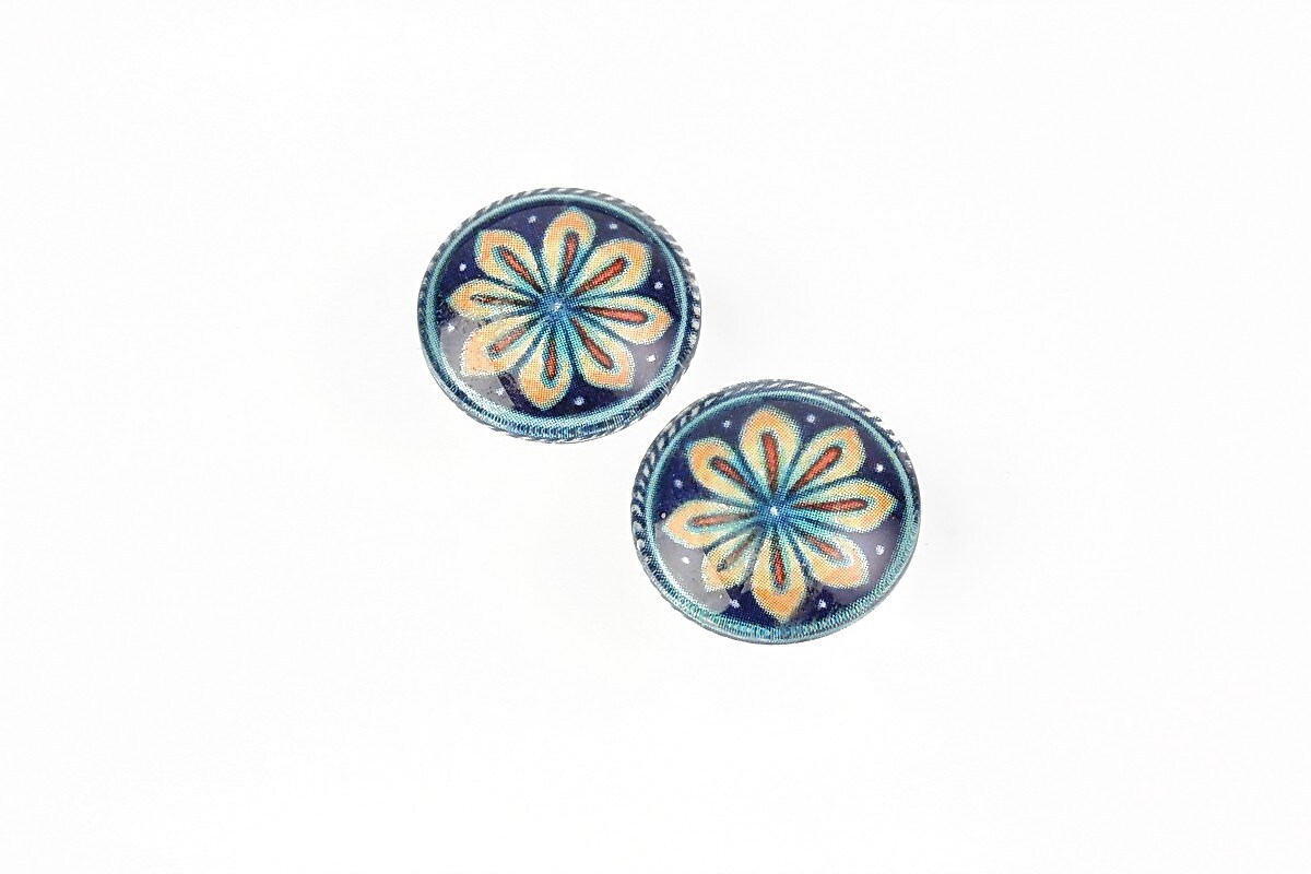 Cabochon sticla 14mm cod 1854