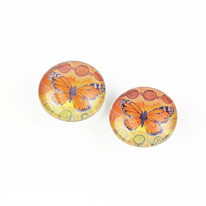 Cabochon sticla 14mm cod 1858