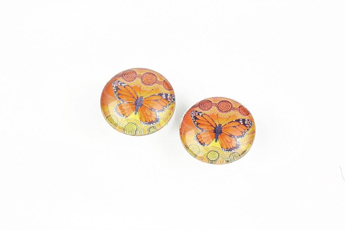 Cabochon sticla 14mm cod 1858