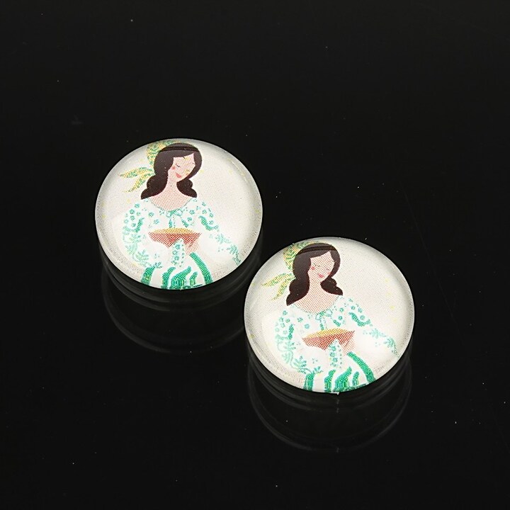 Cabochon sticla 14mm cod 1874