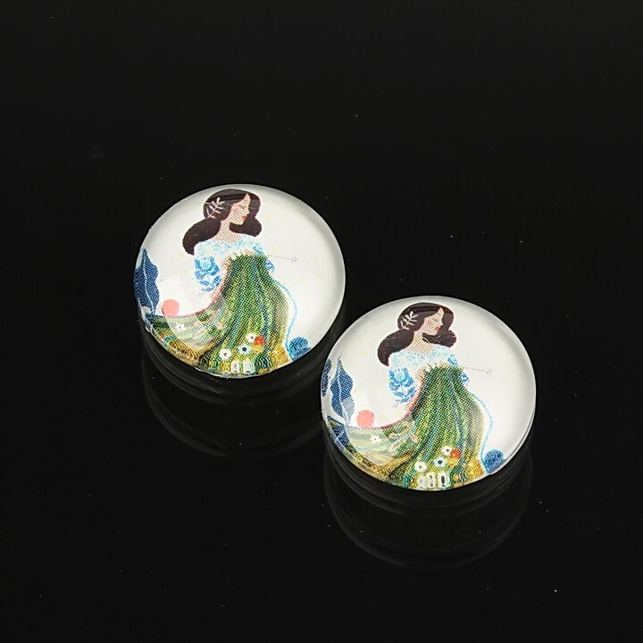 Cabochon sticla 14mm cod 1875