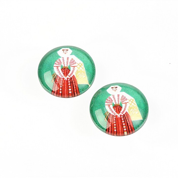 Cabochon sticla 14mm cod 1889