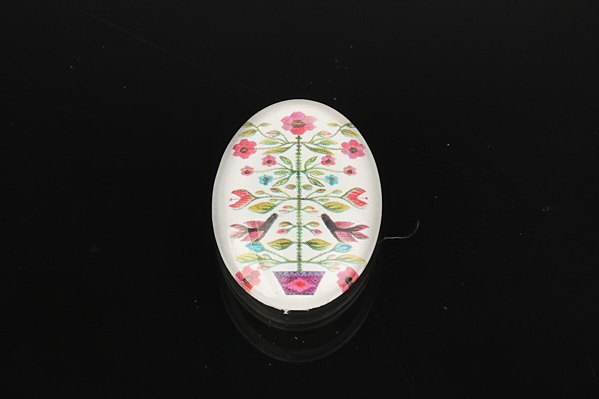 Cabochon sticla 25x18mm cod 1900