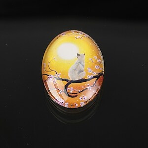 Cabochon sticla 25x18mm cod 1915