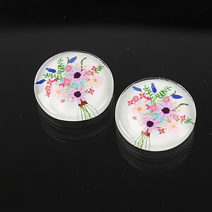 Cabochon sticla 16mm cod 1917