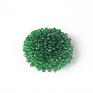 Margele de nisip 2mm (50g) - cod 621 - verde lucios