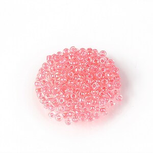 Margele de nisip 2mm (50g) - cod 632 - interior corai neon