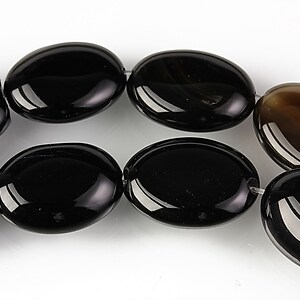 Agate negre oval 18x13mm