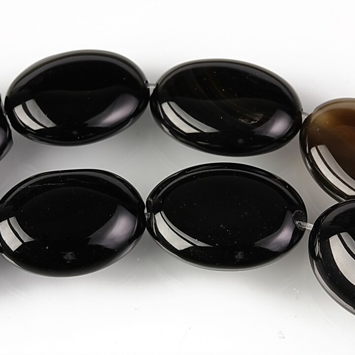 Agate negre oval 18x13mm