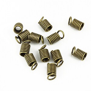 Terminatie de snur bronz 9x5mm (10 buc.)