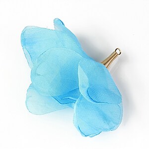 Pandativ organza si agatatoare aurie 60-80x50-60mm - bleu