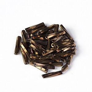 Margele de nisip BUGLE twisted 9mm  (10g) - cod 700 - aramiu