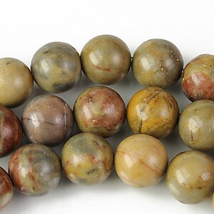 Red rainbow jasper sfere 10mm