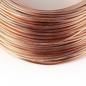 Sarma de modelaj aluminiu, grosime 1,5mm, 1 metru - rose gold