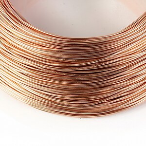 Sarma de modelaj aluminiu, grosime 1mm, 1 metru - rose gold