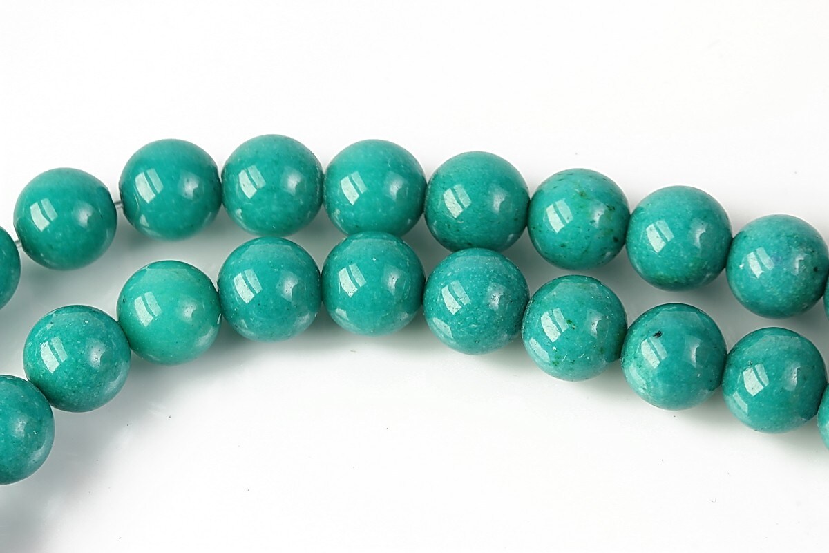 Mashan Jade sfere 8mm - verde turcoaz