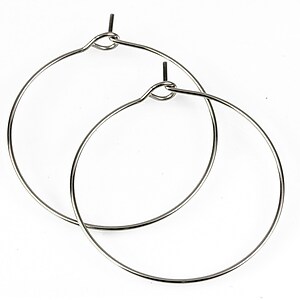 Tortite cercei otel inoxidabil 316L hoops 30mm (2 buc.)