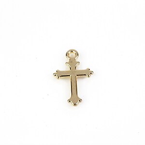 Charm auriu cruce 19x12mm