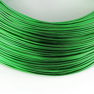 Sarma de modelaj aluminiu, grosime 1mm, 1 metru - verde