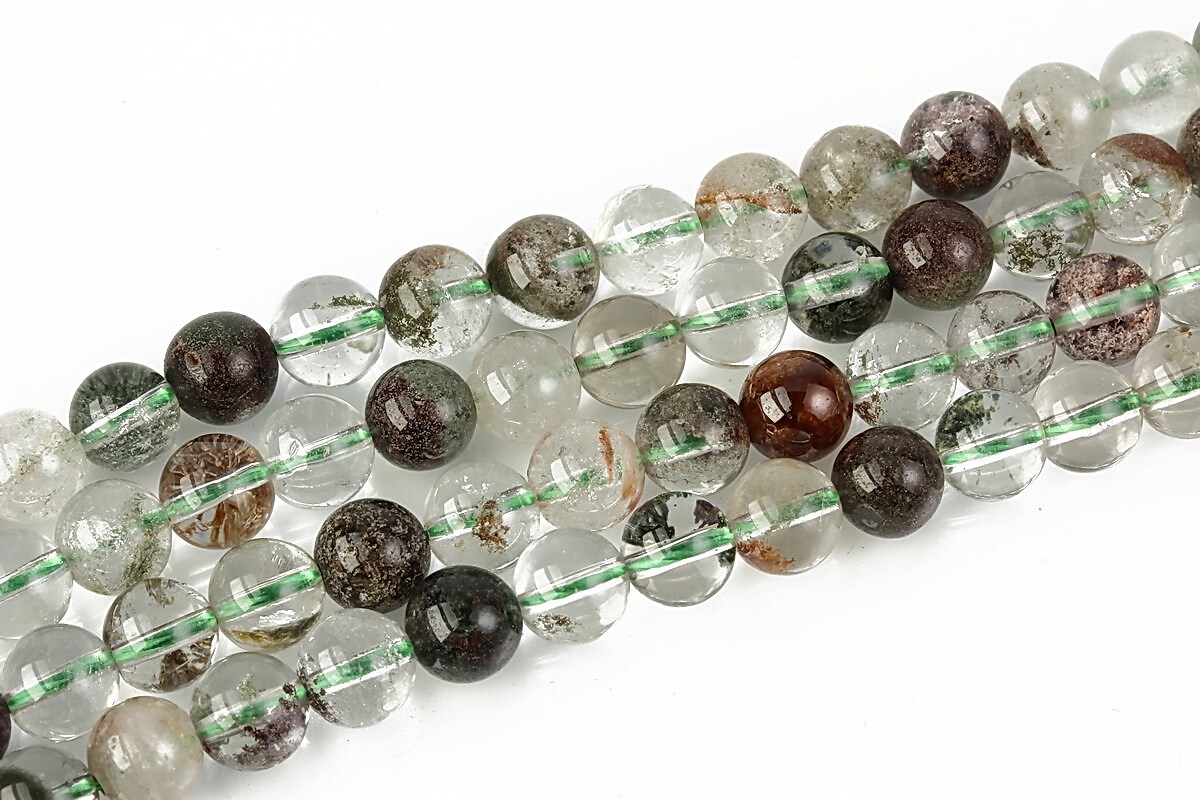 Green Lodolite Quartz sfere 6mm